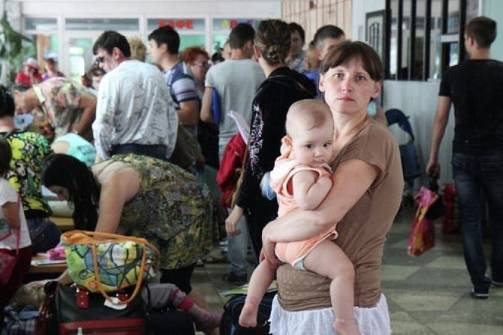 Беженцы с  "Русского мира". Фото из открытых источников