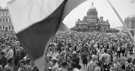 Санкт-Петербург, Исаакиевская площадь, 19 августа 1991