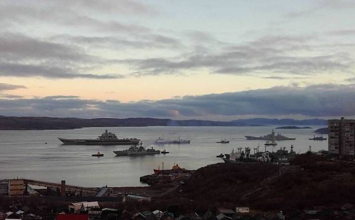 Russian warships leave their base in Severomonsk,Russia and are currently making their way through the Barents Sea on route for the Norwegian Sea and then the North Sea. The warships will pass the coast of Norway and Denmark before they begin their pass of British waters  with Navy chiefs expecting them to head down the UK's Eastern coast before making for the Channel.